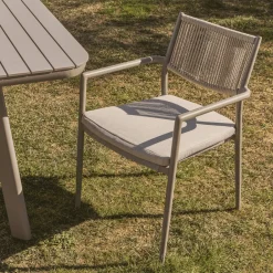 Kave Home Tuinstoel Argasi Touw* Terrasstoelen