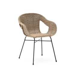 Kave Home Tuinstoel Eltiera Rattan* Terrasstoelen
