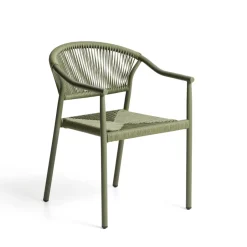 Kave Home Tuinstoel Livadia Staal en touw* Terrasstoelen