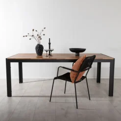 Nohr Tuintafel Catheryne Acaciahout, 205 x 90cm, kleur Zwart* Eettafels Voor In Je Tuin