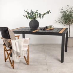 Nohr Tuintafel Lynnetta Aluminium en teakhout, kleur* Eettafels Voor In Je Tuin