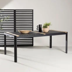 Nohr Tuintafel Lynnetta Aluminium en teakhout, kleur* Eettafels Voor In Je Tuin