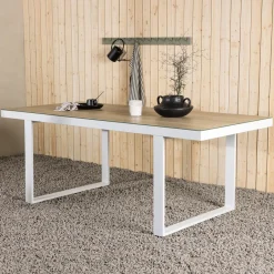 Nohr Tuintafel Mariano 200 x 90cm, kleur Whitewash* Eettafels Voor In Je Tuin