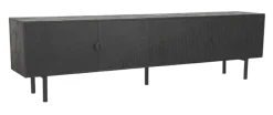 LABEL51 TV-meubel Cotia Mangohout, 220cm* Tv-Meubel Zwart