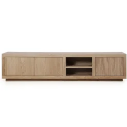 Eleonora TV-meubel Helsinki Eiken, 200cm* Tv-Meubel Zwart