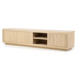 Eleonora TV-meubel Helsinki Eiken, 200cm* Tv-Meubel Zwart