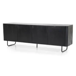 Eleonora TV-meubel James Mangohout, 180cm* Tv-Meubel Zwart