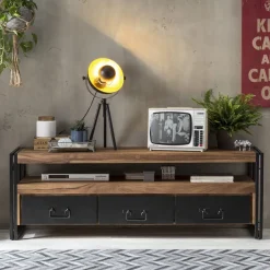 Artistiq Living TV-meubel Panama Acaciahout en staal* Tv-Meubel Hout