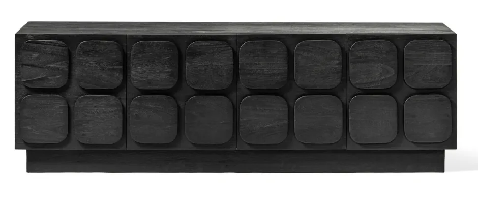 Jesper Home TV-meubel Sirkka Mindihout, 175cm* Tv-Meubel Zwart