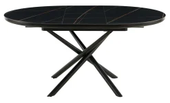 Artistiq Living Uitschuifbare Eettafel Arminda Marmerlook, 120 / 160 x 120cm* Uitschuifbare Eettafel|Marmeren Eettafel