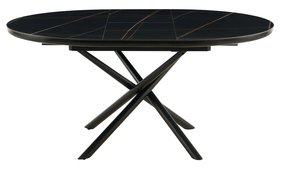 Artistiq Living Uitschuifbare Eettafel Arminda Marmerlook, 120 / 160 x 120cm* Uitschuifbare Eettafel|Marmeren Eettafel