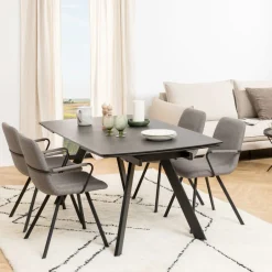 Bendt Uitschuifbare Eettafel Cresencio Keramiek, 160/240 x 97cm* Uitschuifbare Eettafel|Rechte Eettafel