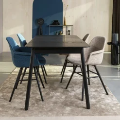 Zuiver Uitschuifbare Eettafel Glimps Essenhout, 120-162 x 80cm, kleur* Uitschuifbare Eettafel|Rechte Eettafel