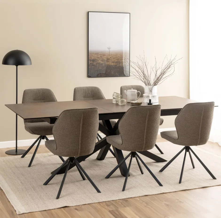 Bendt Uitschuifbare Eettafel Line Keramiek, kleur* Uitschuifbare Eettafel|Rechte Eettafel