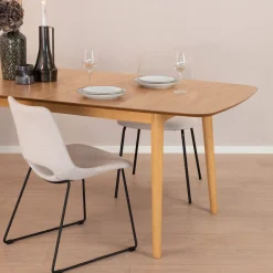 Sohome Uitschuifbare Eettafel Montreux Eiken, 180-219 x 90cm* Uitschuifbare Eettafel|Rechte Eettafel