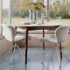 Zuiver Uitschuifbare Ronde Eettafel Twist 120-160 x 120cm* Uitschuifbare Eettafel|Ronde Eettafel