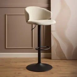 Bendt Verstelbare Barkruk Larue kleur (zithoogte 61-82cm)* Barkruk Met Rugleuning|Barkruk Verstelbaar