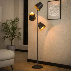 LifestyleFurn Verstelbare Vloerlamp Jo 3-lamps, Ø18cm, kleur* Vloerlampen