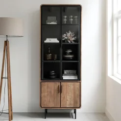 DTP Home Vitrinekast Evo Teakhout* Buffetkasten & Vitrinekasten