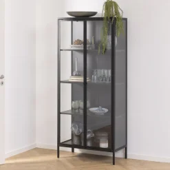 Bendt Vitrinekast Lua metaal, 80 x 160cm* Buffetkasten & Vitrinekasten