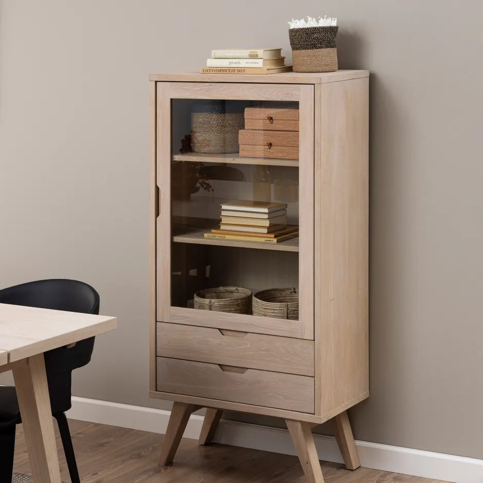 Bendt Vitrinekast Mads 145 x 72cm* Buffetkasten & Vitrinekasten