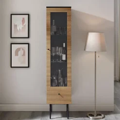 Artistiq Living Vitrinekast Shoua 179 x 40cm* Buffetkasten & Vitrinekasten