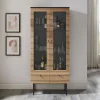 Artistiq Living Vitrinekast Shoua 179 x 79cm* Buffetkasten & Vitrinekasten