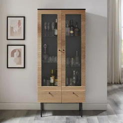 Artistiq Living Vitrinekast Shoua 179 x 79cm* Buffetkasten & Vitrinekasten