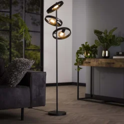 LifestyleFurn Vloerlamp Homer kleur Charchoal* Vloerlampen