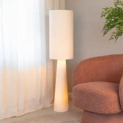 WOOOD Vloerlamp Loft Bouclé, kleur* Vloerlampen