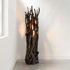 MUST Living Vloerlamp Spot Teakhout* Vloerlampen