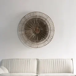 MUST Living Wanddecoratie Camellia Abaca en mendong* Wandpanelen