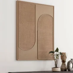 MUST Living Wanddecoratie Elyn Jute, 127 x 102cm* Wandpanelen