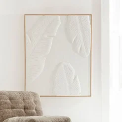 MUST Living Wanddecoratie Indian Bananenblad, 127 x 102cm* Wandpanelen