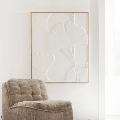 MUST Living Wanddecoratie Japanese Bananenblad, 127 x 102cm* Wandpanelen