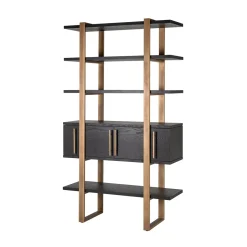 Richmond Interiors Wandkast Camvbon Eiken, 200 x 116cm* Wandrekken & Wandkasten