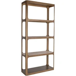 Richmond Interiors Wandkast Claridge Keramiek/Glas en ijzer, 210 x 100cm* Wandrekken & Wandkasten