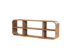 By-Boo Wandkast Cup & Co Teakhout, 40 x 120cm* Wandrekken & Wandkasten