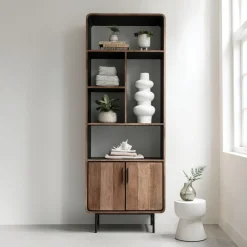 DTP Home Wandkast Evo Teakhout, 220 x 80cm* Wandrekken & Wandkasten