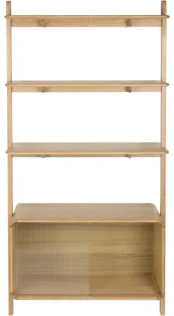 Zuiver Wandkast Rise Essen en Rubberhout, 180 x 90cm* Wandrekken & Wandkasten