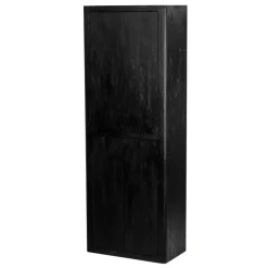 Tower Living Wandkast Tenna Mangohout, 220 x 80cm, kleur Zwart* Wandrekken & Wandkasten