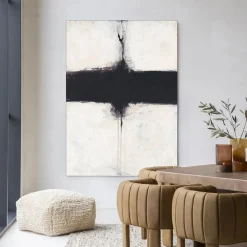 Urban Cotton Wandkleed Abstract 3 in maat en frame naar keuze* Wandkleden