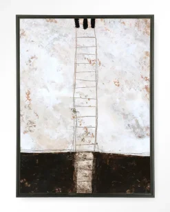 Urban Cotton Wandkleed Abstract 12 in maat en frame naar keuze* Wandkleden