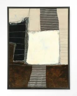 Urban Cotton Wandkleed Abstract 8 in maat en frame naar keuze* Wandkleden