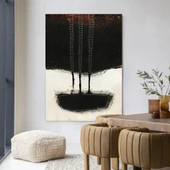 Urban Cotton Wandkleed Abstract 15 in maat en frame naar keuze* Wandkleden