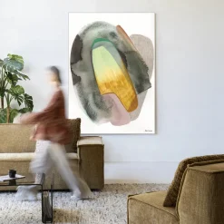 Urban Cotton Wandkleed Airborne in maat en frame naar keuze* Wandkleden