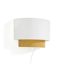 Kave Home Wandlamp Bianella Rib Velvet, kleur* Wandlampen