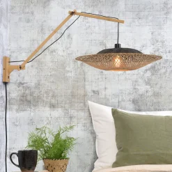 GOOD&MOJO Wandlamp Kalimantan Large, Bamboe* Wandlampen