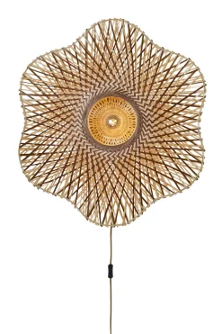 GOOD&MOJO Wandlamp Madura Bamboe, kleur* Wandlampen