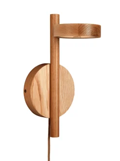 GOOD&MOJO Wandlamp Okinawa Essenhout, kleur* Wandlampen